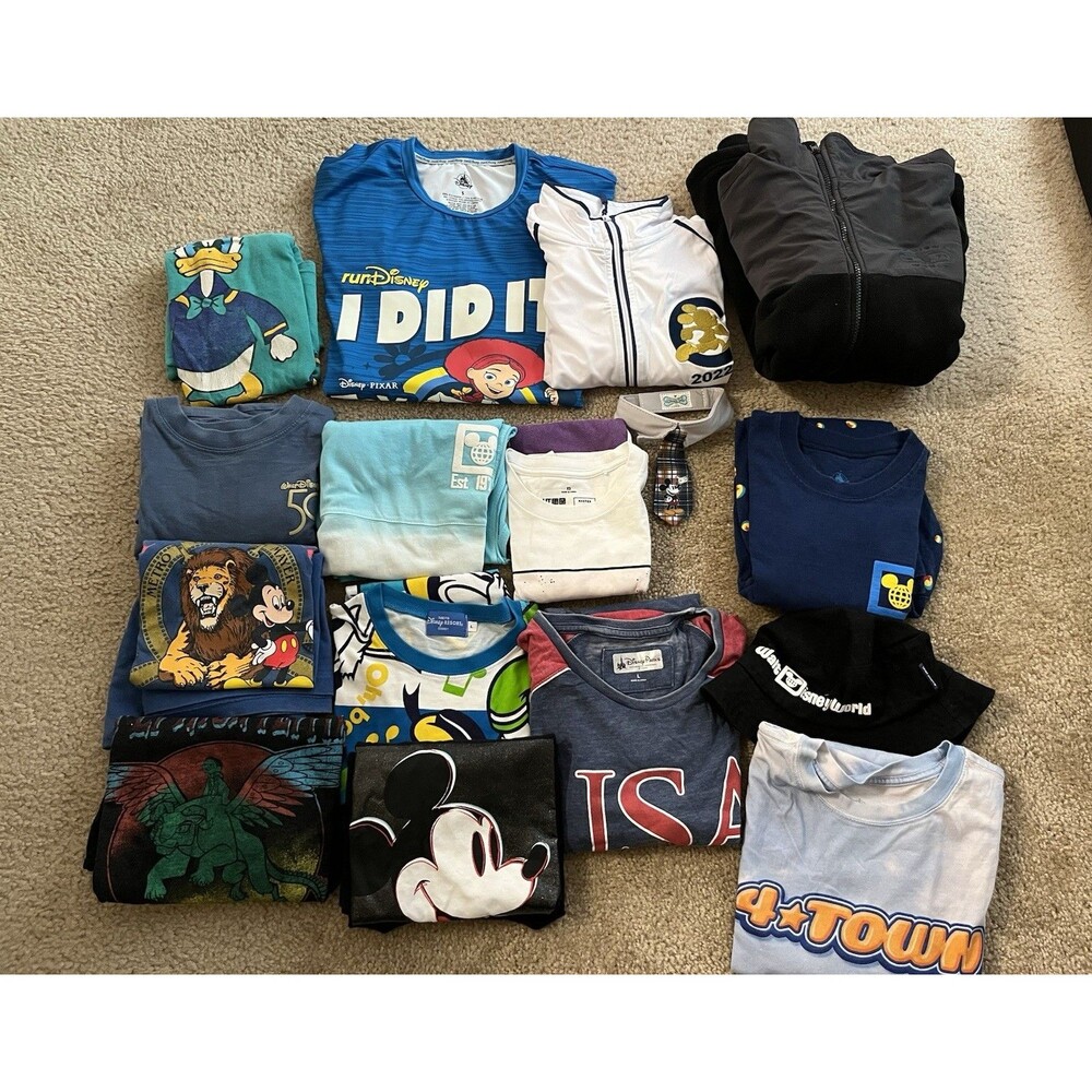 Reseller Lot Of 14 Disney Graphic  Mixed Unisex Tshirt Bulk Resale Spirit Jersey